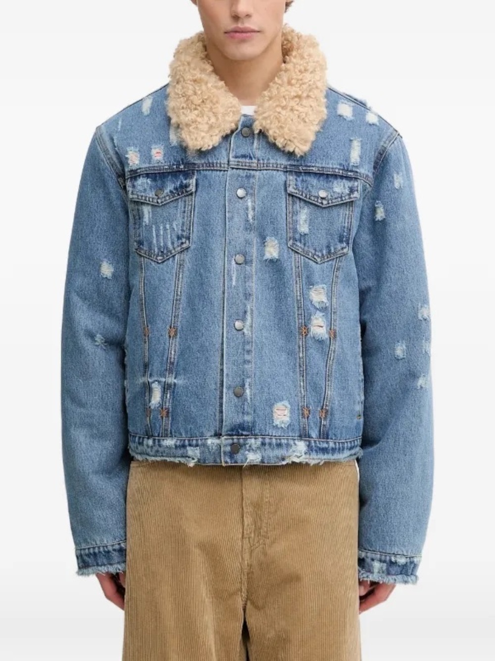 Daily Paper Faux Fur Reversible Jacket